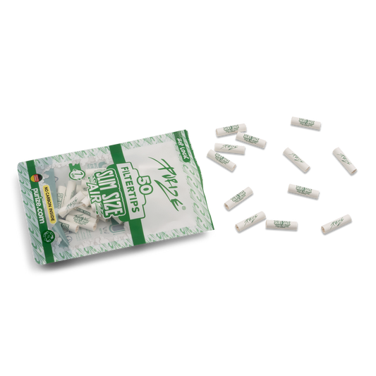 Φίλτρα PURIZE – Λεπτό Μέγεθος, Χωρίς Άνθρακα (50 τεμάχια)