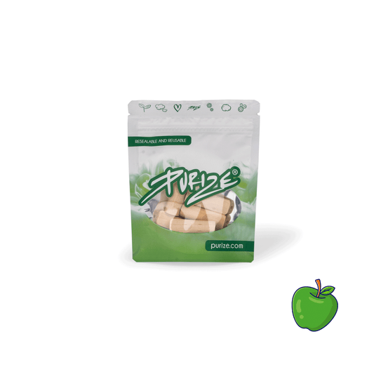 5 PURIZE® wooden mouth pieces | Regular Size | Flavor: Apple,Darkfruit,Lemon,Vanilla