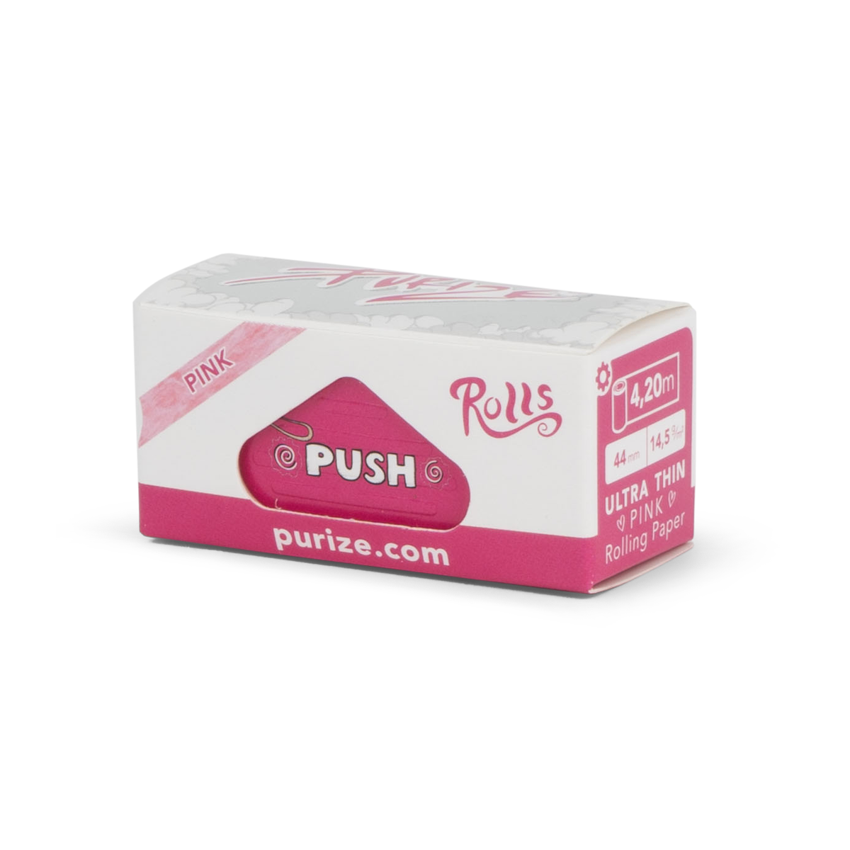 PURIZE Pink Rolling Papers Roll – Unbleached (4 m)
