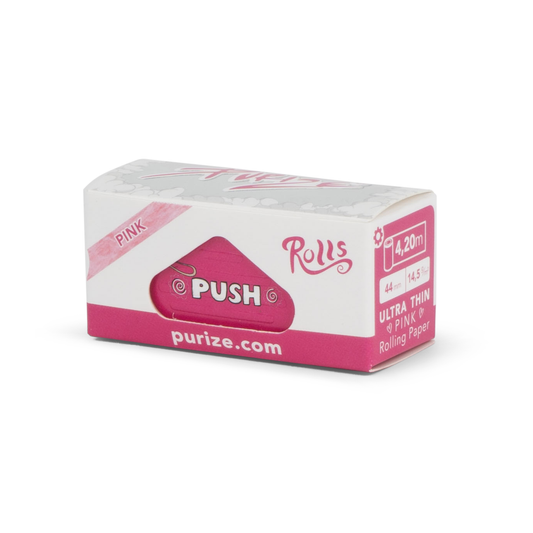 PURIZE Pink Rolling Papers Roll – Unbleached (4 m)