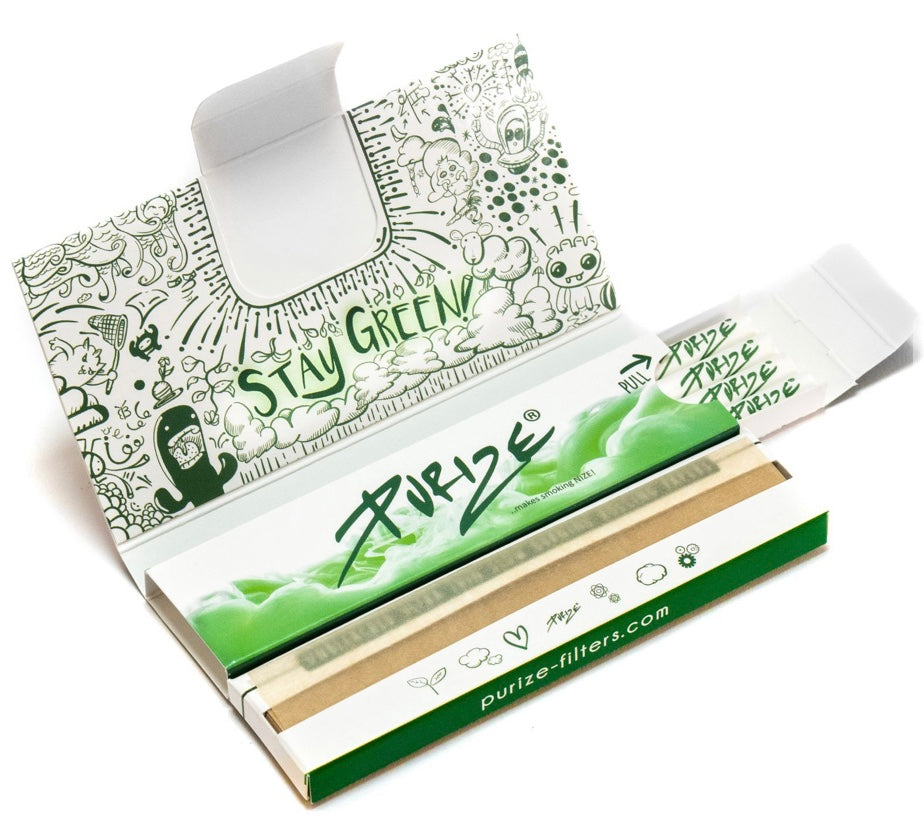 PURIZE® PAPES’N ‘TIPS  (KSS BROWN PAPERS + 16 FILTERS – XTRA SLIM)