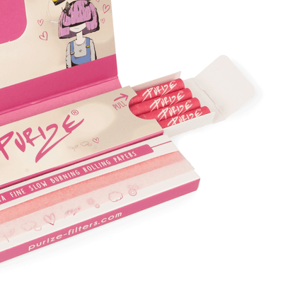 PURIZE® Pink Papes’n’Tips (KSS PINK PAPERS + 16 FILTERS – XTRA SLIM)